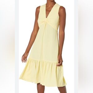 Calvin Klein Yellow Midi Dress